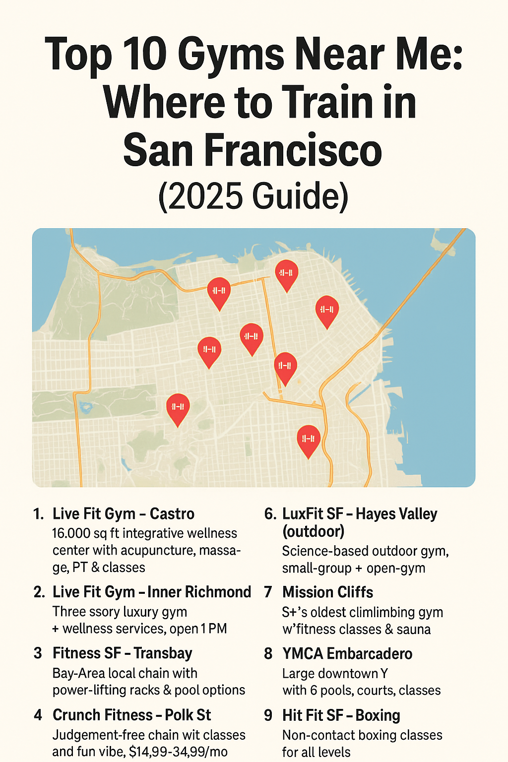 Top 10 Gyms Near Me Where to Train in San Francisco